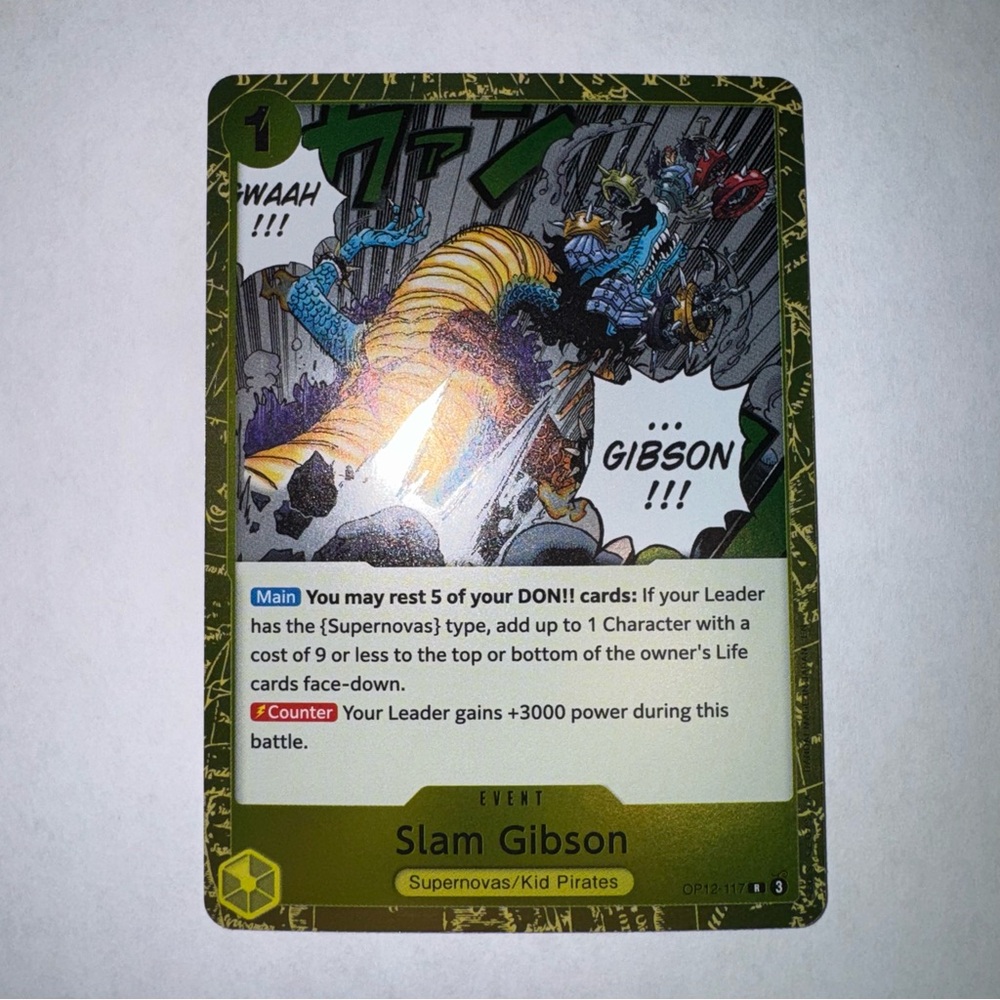 Slam Gibson OP12-117 Legacy of the Master Foil
